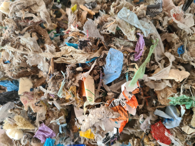 Fopto von Kunststoffabfällen